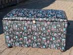 Vintage klepbankje met Parijs print, Huis en Inrichting, Woonaccessoires | Kisten, Ophalen, Minder dan 50 cm, Gebruikt, 50 tot 100 cm