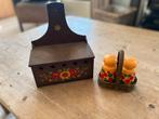 Vintage Emsa set peper en zoutstel en uienmandje, Ophalen of Verzenden, Gebruikt