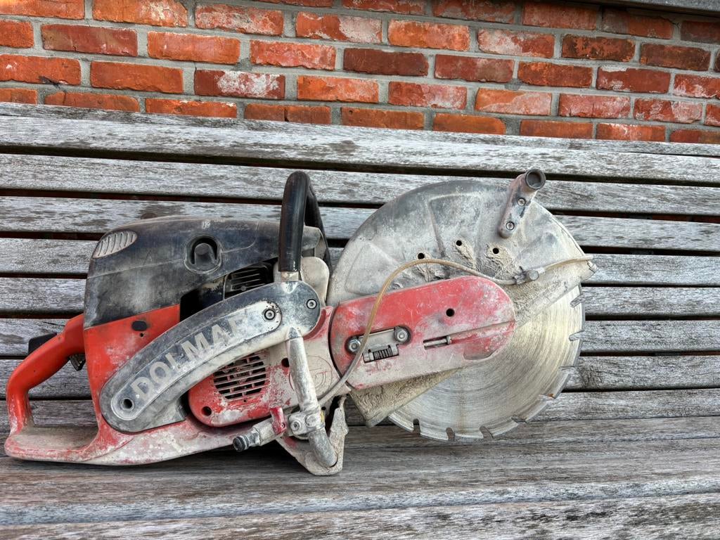 Dolmar bandenzaag betonslijper, Ophalen, Gebruikt, 1000 watt of meer