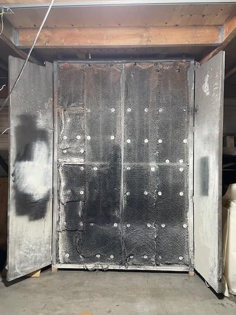 Verf afzuigwand met koker en haakse afvoer (400V), Doe-het-zelf en Verbouw, Ophalen, Gebruikt, Afzuiger