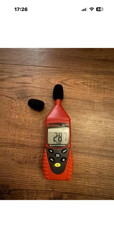 Te koop professionele Amprobe SM-10 sound / geluidsmeter, Doe-het-zelf en Verbouw, Ophalen of Verzenden, Geluid