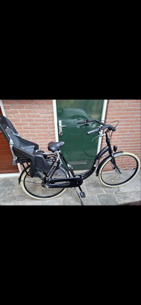 Damesfiets met kinderzitje, Overige merken, Velgrem, Ophalen of Verzenden, 50 tot 53 cm