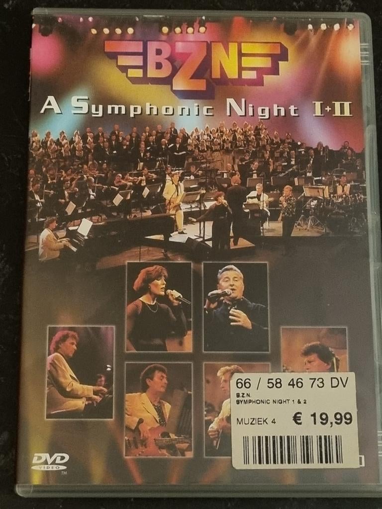 BZN - A Symphonic Night I + II DVD, Alle leeftijden, Ophalen of Verzenden, Zo goed als nieuw, Muziek en Concerten