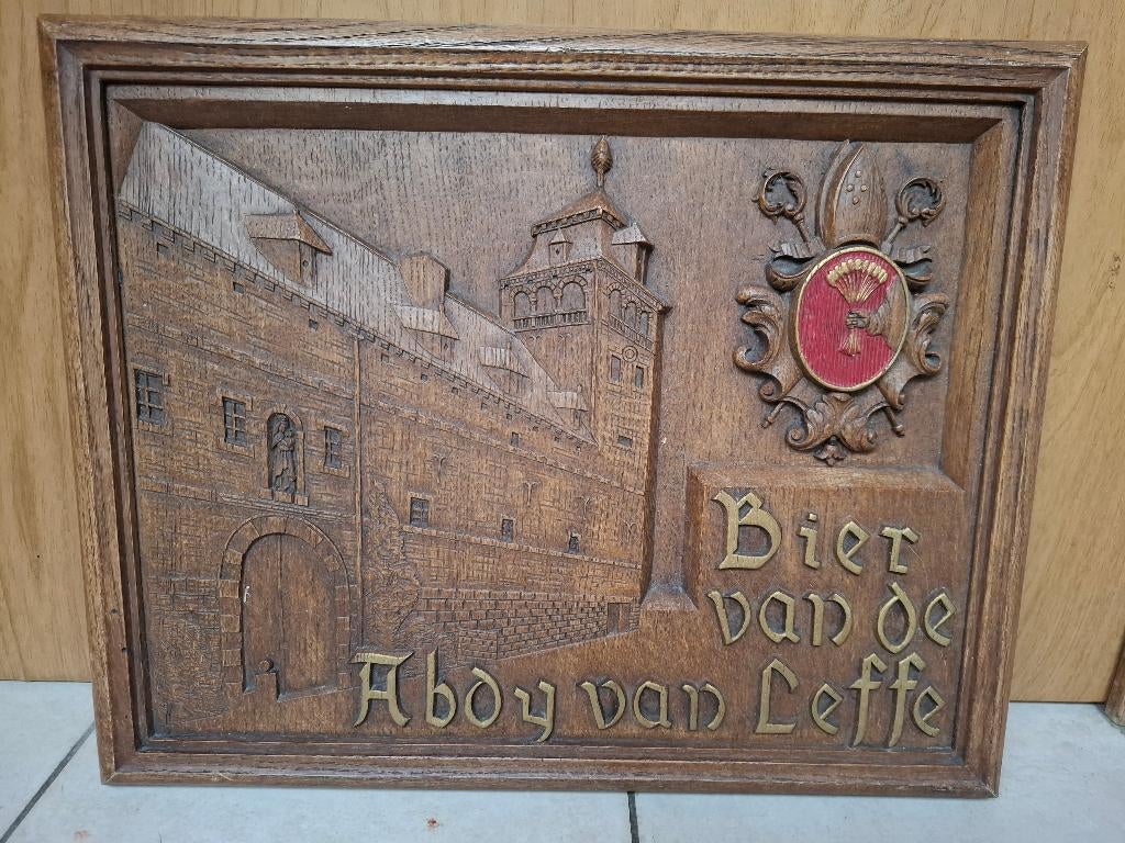 Reclamebord Leffe Belgisch Abdijbier, Ophalen of Verzenden, Nieuw, Reclamebord, Plaat of Schild, Leffe