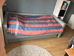 Grijs eenpersoonsbed met lades van Wood, Ophalen, Gebruikt, 90 cm, Eenpersoons