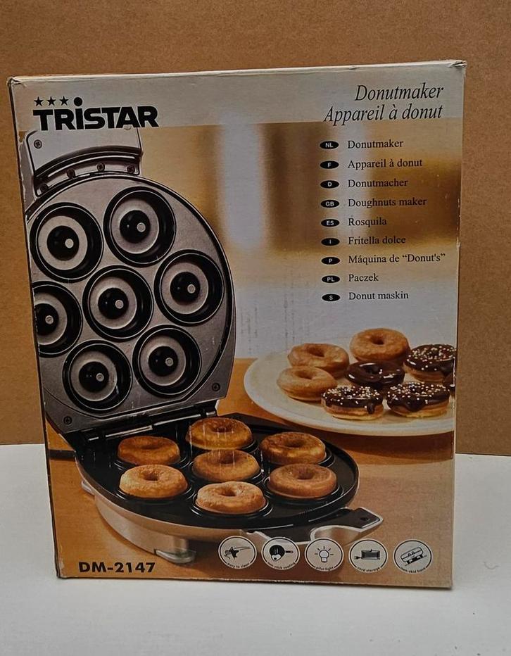 Tristar DM-2147 Donutmaker - Maak thuis heerlijke donuts!, Witgoed en Apparatuur, Overige Witgoed en Apparatuur, Zo goed als nieuw