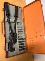 Kabelperstang met diverse maten persbekken, Doe-het-zelf en Verbouw, Gereedschap | Handgereedschap, Ophalen, Gebruikt