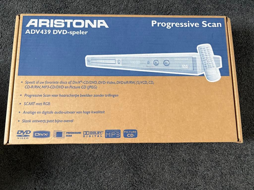 Aristona 439 DVD speler nieuw in doos, Ophalen of Verzenden, Nieuw, Dvd-speler, Overige merken