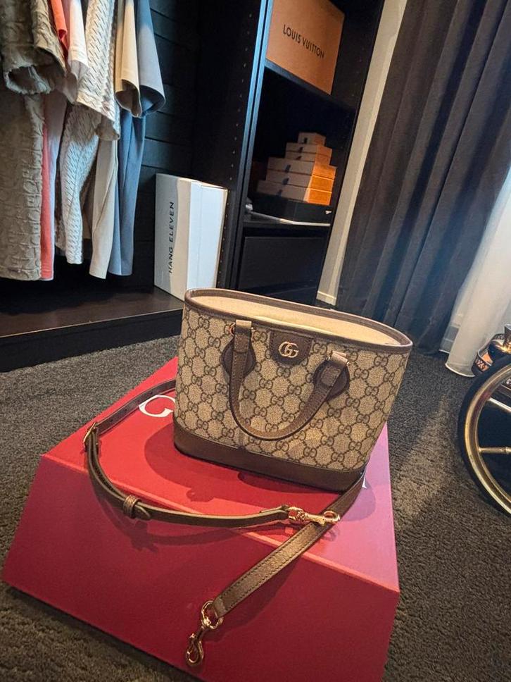 Gucci handbag bruin beige goud, Dieren en Toebehoren, Kattenmanden, Nieuw, Overige, Ophalen of Verzenden