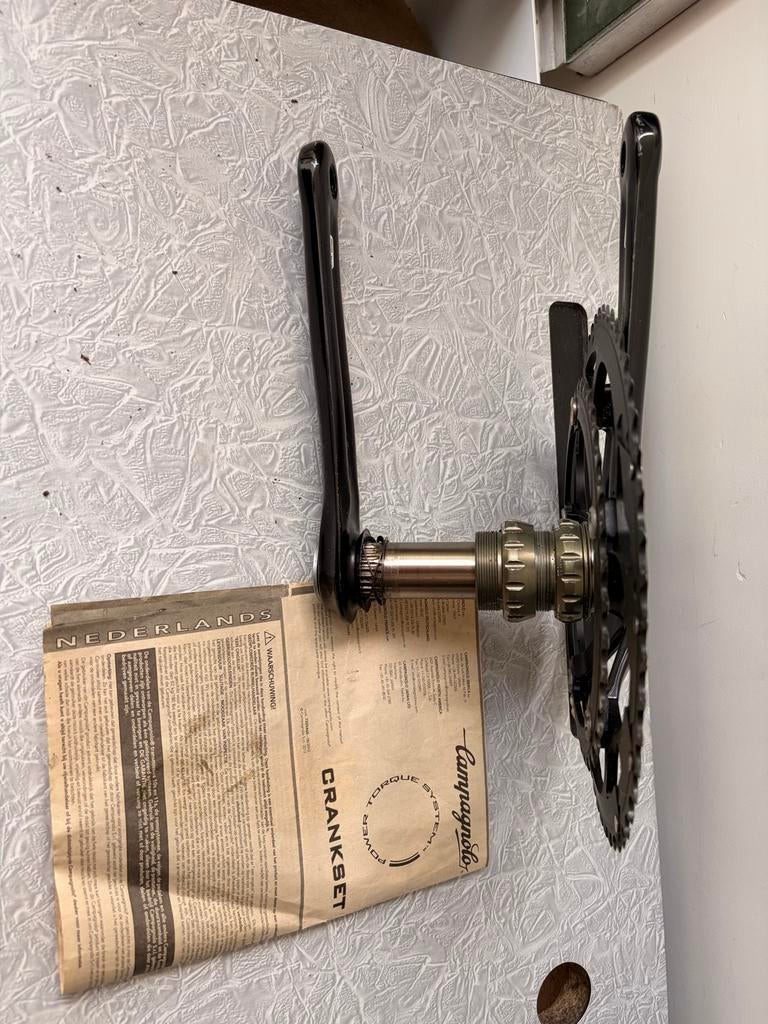 Campagnolo Veloce 10 speed crankstel, Fietsen en Brommers, Fietsonderdelen, Crankstel of Pedalen, Gebruikt, Ophalen of Verzenden