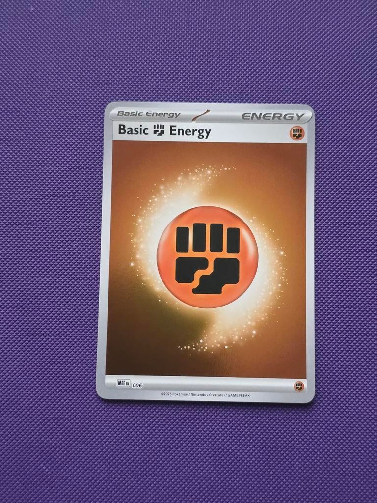 Pokémon Basic Fighting Energy kaart, Verzenden, Nieuw, Losse kaart, Foil