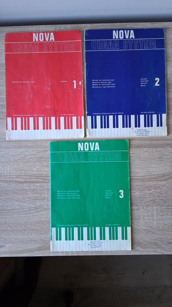 NOVA ORGAN SYSTEM Methode voor elektronisch orgel deel 1,2,3, Gebruikt, Overige genres, Les of Cursus, Ophalen