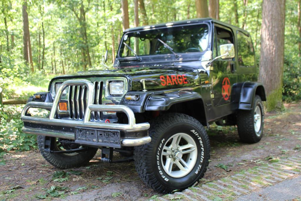 Jeep Wrangler 2.5i Hardtop LEUKE ORIGINELE WRANGLER!, Auto's, Jeep, Stof, Bedrijf, Handgeschakeld