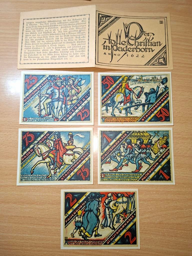 Duits Notgeld Paderborn Noodgeld, Postzegels en Munten, Bankbiljetten | Europa | Niet-Eurobiljetten, Ophalen of Verzenden, Duitsland