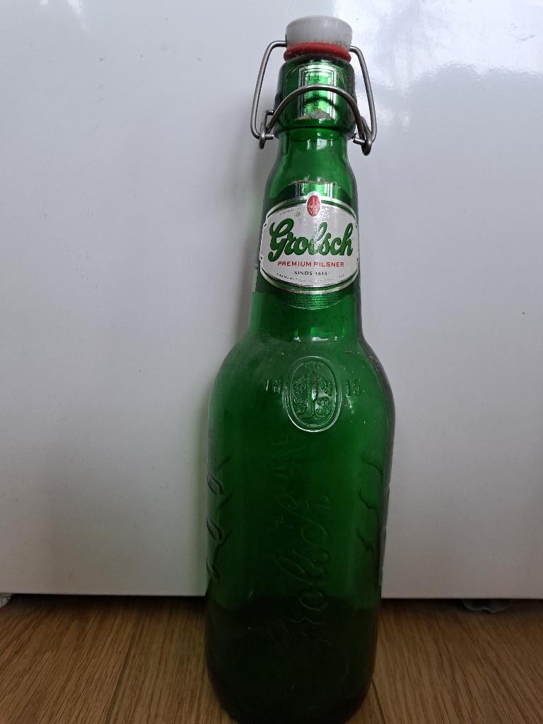 Grolsch 1,5 liter beugel fles, Verzamelen, Biermerken, Ophalen of Verzenden, Gebruikt, Flesje(s), Grolsch
