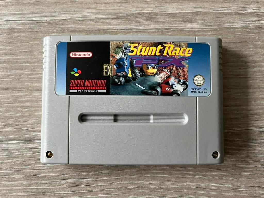 Stunt Race voor de Super Nintendo. ZGAN, 1 speler, Racen en Vliegen, Ophalen of Verzenden, Zo goed als nieuw