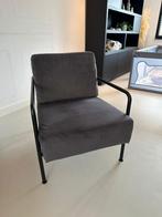 Zuiver X-Bang Loungestoel/Fauteuil (zwart/grijs), Ophalen, Gebruikt, 75 tot 100 cm, Stof
