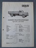 Leaflet KAELBLE Diesel K 631 L/K - 1951 DE, Verzenden, Gelezen, Overige merken