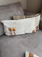 Knit-Ted Kussens Crème/Taupe met Houten Knopen (3 stuks), Ophalen of Verzenden, Zo goed als nieuw, Beige, Rechthoekig