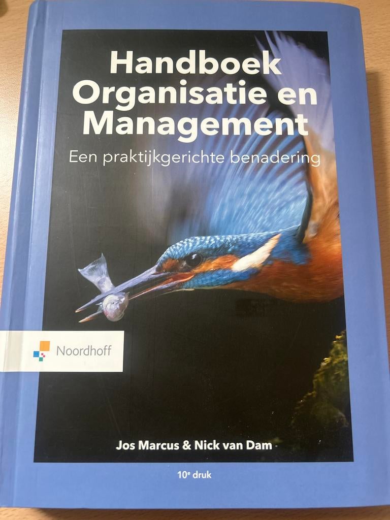 Handboek Organisatie en Management 10e druk HBO, Ophalen of Verzenden, Gamma, Gelezen, HBO