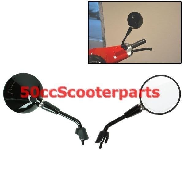 Spiegels Kort Zwart Vespa Primavera 38484, Ophalen of Verzenden, Veen, Info@veen.nl, Veen