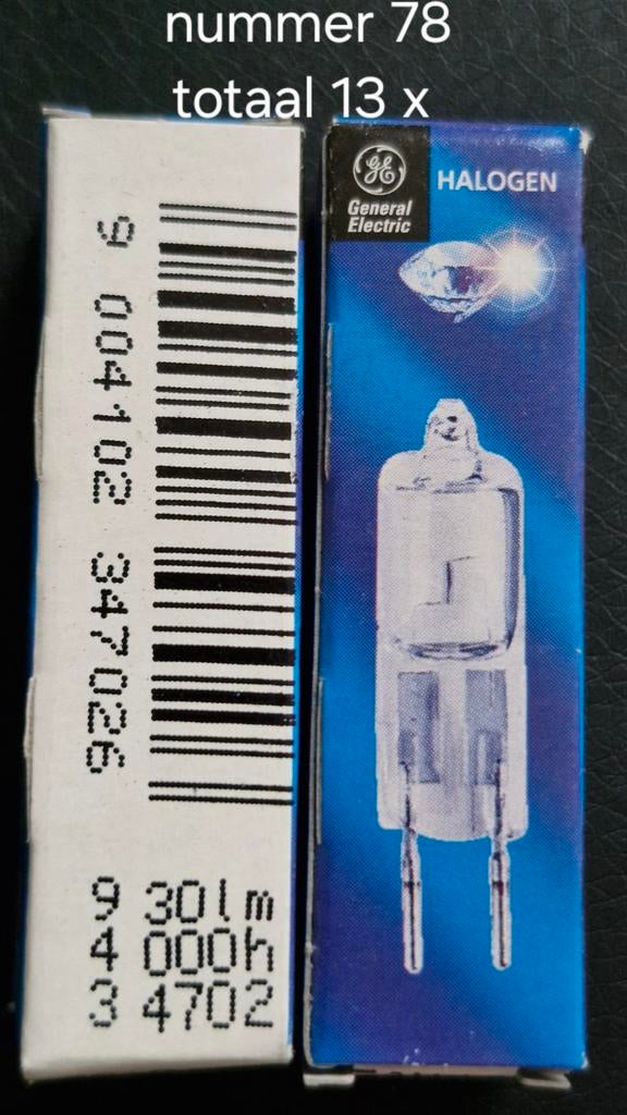 Nr. 78 General Electric, 30 tot 60 watt, Led-lamp, Nieuw, Bipin of Steekvoet