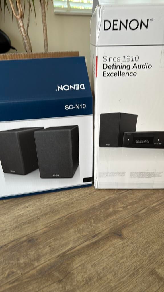 Denon Speakers SC-N10, Ophalen of Verzenden, Zo goed als nieuw, Front, Rear of Stereo speakers, Overige merken