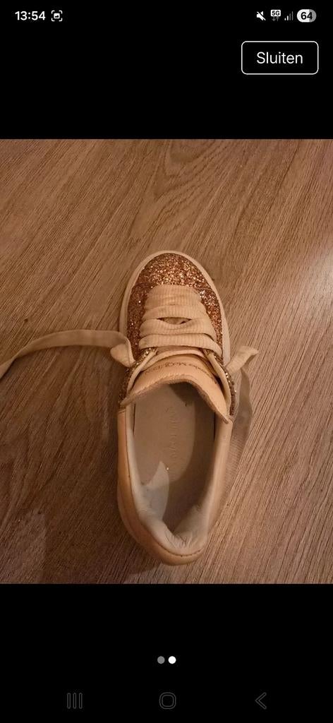 Alexander McQueen sneakers maat 28 - Glitter roze, Ophalen of Verzenden, Sneakers of Gympen, Roze, Gedragen