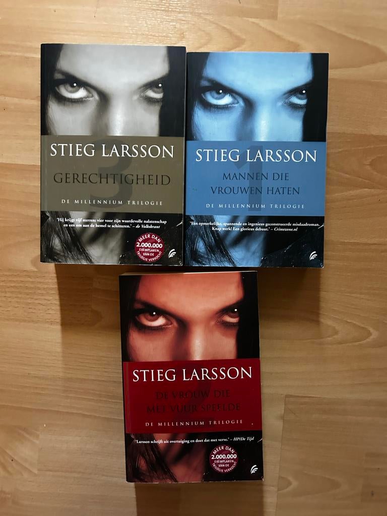 Millennium Trilogie Stieg Larsson (3 boeken), Ophalen of Verzenden, Gelezen, Scandinavië
