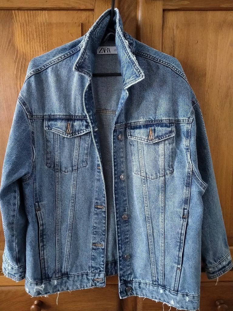 Spijkerjas Zara, Maat 38/40 (M), Blauw, Zara, Ophalen of Verzenden