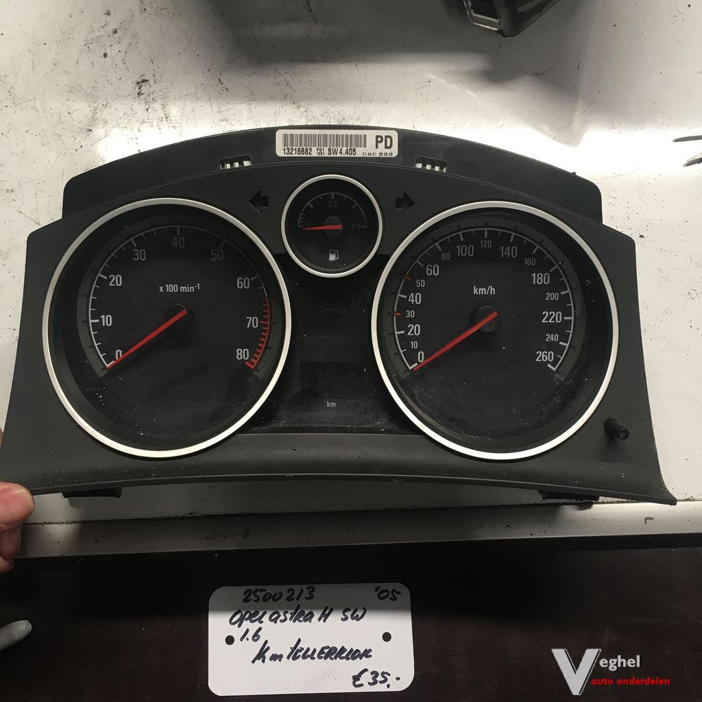 Opel Astra H 1.6 2005 SW 2500213     Km Tellerklok   1321668, Gebruikt, -, -, Ophalen of Verzenden