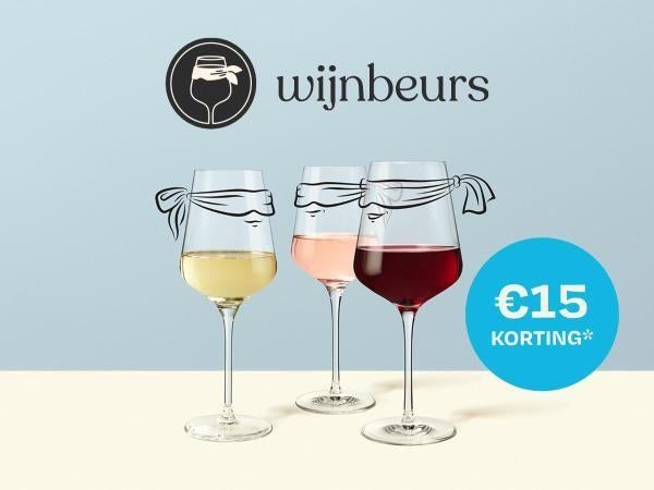 Wijnbeursnl € 15 kortingsvoucher, Tickets en Kaartjes, Drie personen of meer, Kortingsbon
