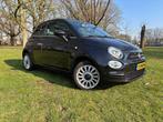 Fiat 500-1242CC-Cabrio-Automaat-Lounge 2020 Zwart, Auto's, 40 €/maand, 1242 cc, 4 cilinders, Cabriolet