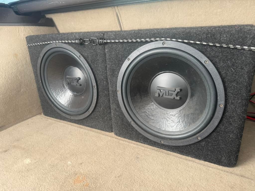 2x 12 inch 1000watt mtx subwoofers, Auto diversen, Autospeakers, Ophalen, Zo goed als nieuw