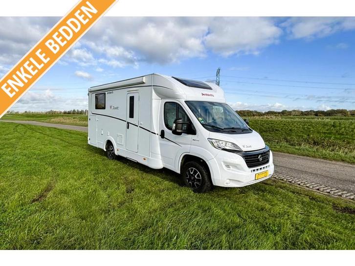 Dethleffs Just 6812 T EB | 2021 | Enkele lengte bedden, Caravans en Kamperen, Campers, Bedrijf, tot en met 2, Half-integraal, Dethleffs