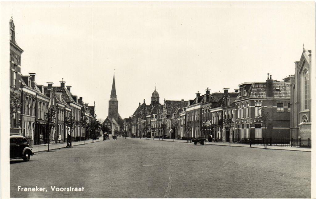 Franeker, Voorstraat - auto kar - ongelopen, Verzenden, Voor 1920, Ongelopen, Friesland