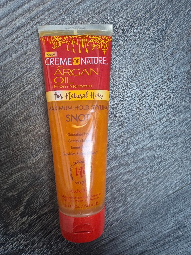 Creme of nature snot, Ophalen of Verzenden, Zo goed als nieuw, Gel, Wax, Haarlak of Mousse