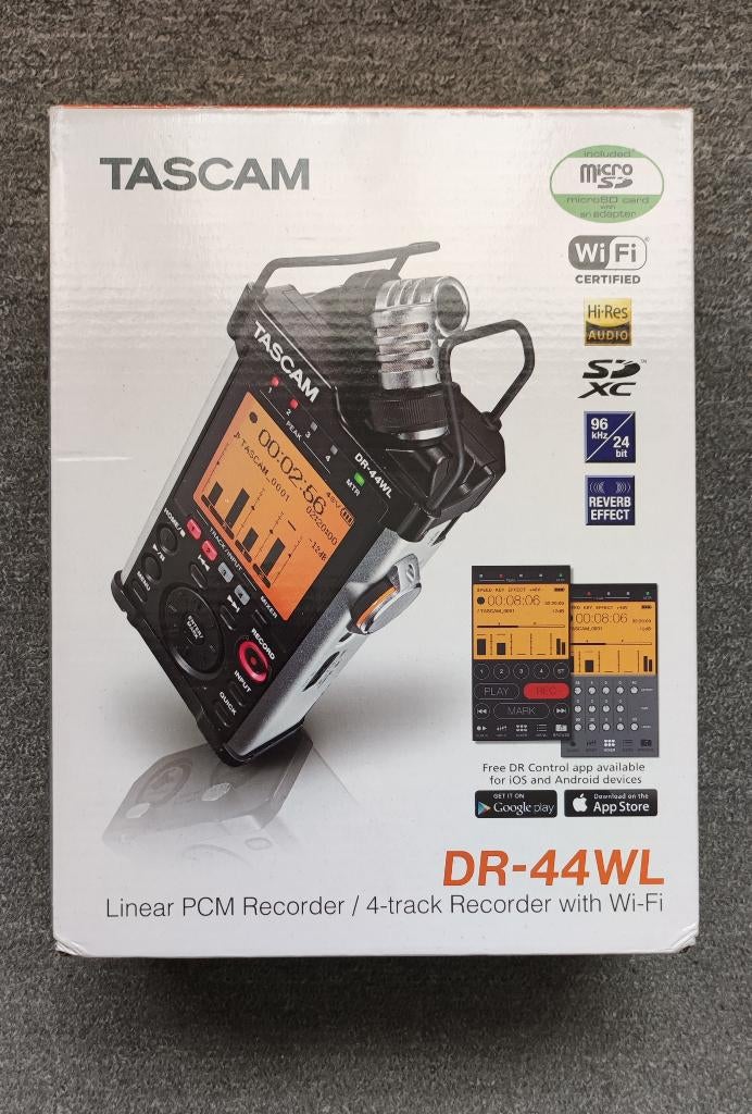 Tascam DR-44WL Portable Digitale Recorder met Wi-Fi, Verzenden, Zo goed als nieuw, Audio