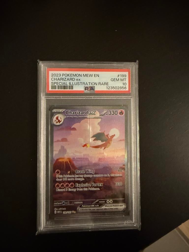 Charizard EX 151 PSA 10 - Special Illustration Rare, Ophalen of Verzenden, Nieuw, Losse kaart
