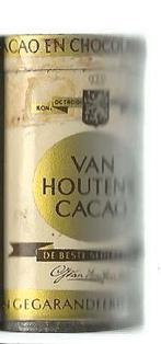 zeldzaam monsterblikje 4 cm compleet met zakje van Houten, Ophalen of Verzenden, Gebruikt, Overige typen