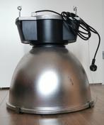 Industriële Hanglamp 'Philips Cabana' met kap zie fotos, Gebruikt, 50 tot 75 cm, Ophalen of Verzenden, Glas