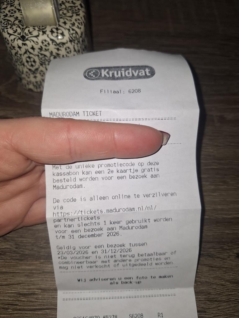 Madurodam 2e kaartje gratis ticket, Eén persoon, Kortingsbon, Overige typen