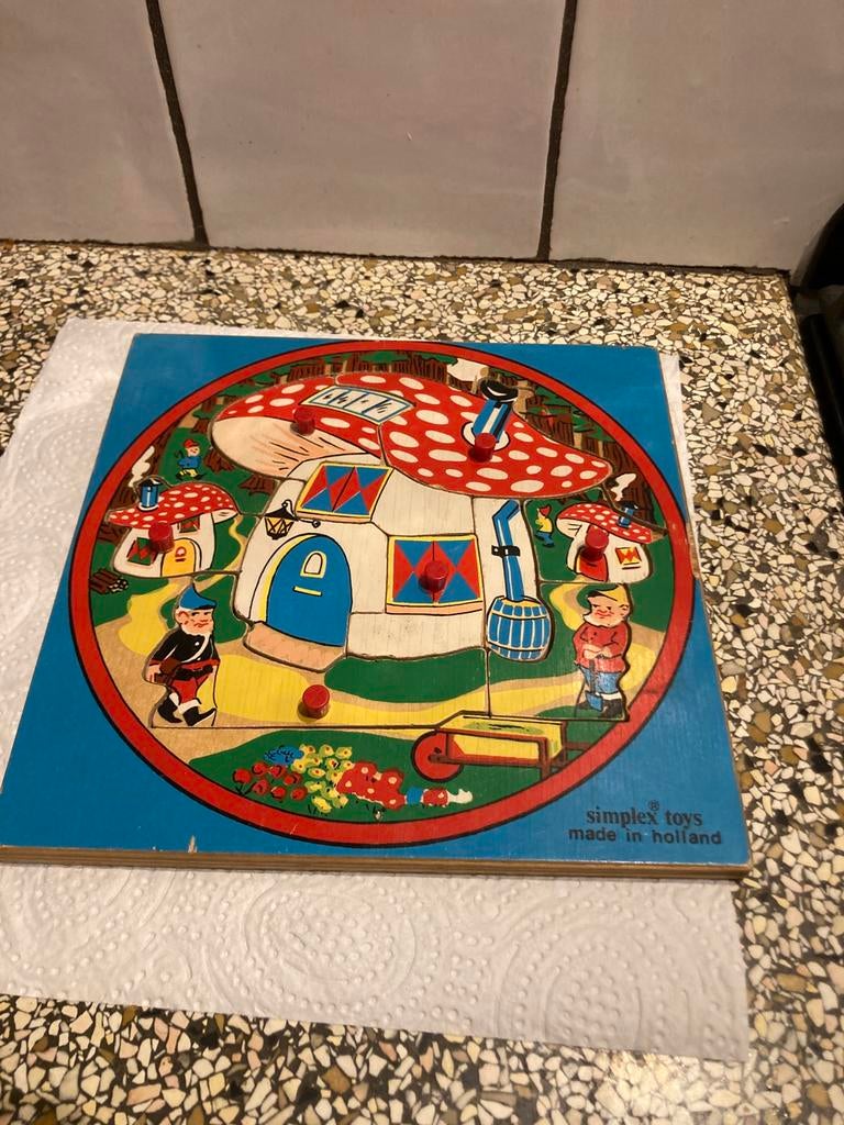 Leuke kabouter puzzel, Antiek en Kunst, Ophalen of Verzenden