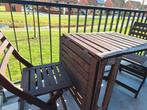 Inklapbare tuintafel met 2 stoelen, Ophalen, Gebruikt, Hout