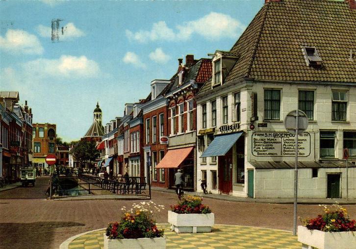 Sneek, Suupmarkt - gelopen, Verzamelen, Ansichtkaarten | Nederland, Gelopen, Friesland, Voor 1920, Ophalen of Verzenden