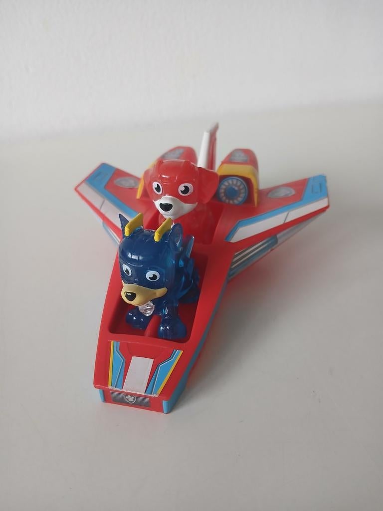 Paw patrol straaljager met Chase en marshall, Ophalen, Zo goed als nieuw