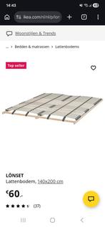 Lattenbodem 140x200 - Gebruikt, Huis en Inrichting, Gebruikt, Tweepersoons, Bedbodem, 200 cm