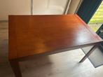 Massief houten eettafel uitschuifbaar | Solid wood table, Huis en Inrichting, Tafels | Eettafels, Ophalen, Gebruikt, 100 tot 150 cm