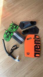 Arena borstcrawl pakket snorkel powerfins pullbuoy kickboard, Ophalen of Verzenden, Gebruikt, Dame of Heer, Overige typen