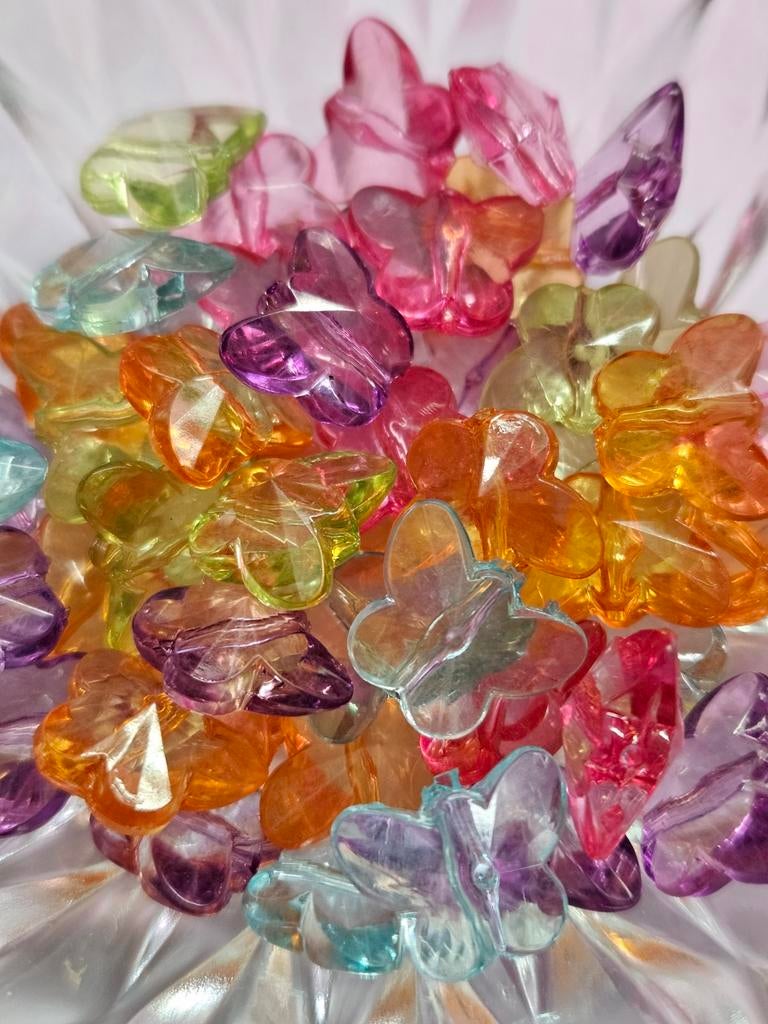 50x Vlinder kralen #522, Ophalen, Nieuw, Kraal